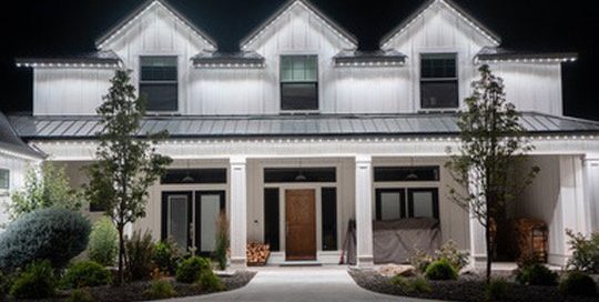 White home with classic Bosso Lighting