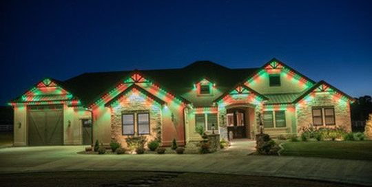 Full front home view with red and green Bosso permanent lighting
