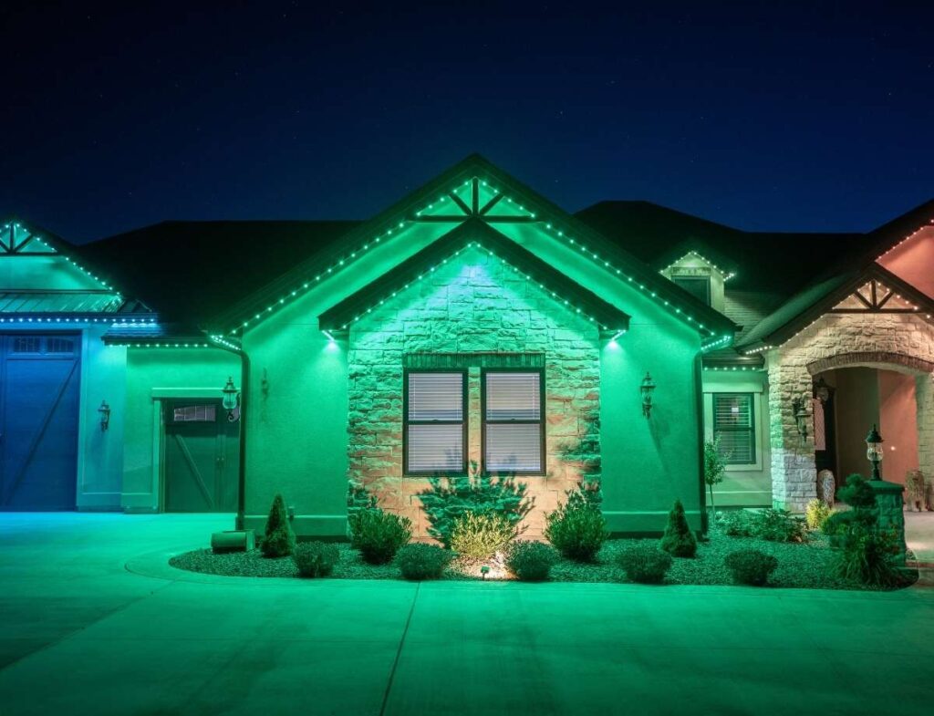 christmas light installation