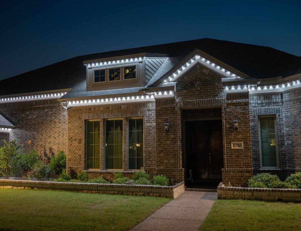 permanent outdoor lighting in petersburg