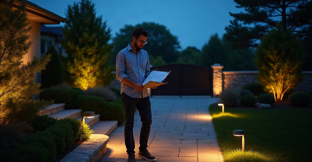 outdoor lighting plan