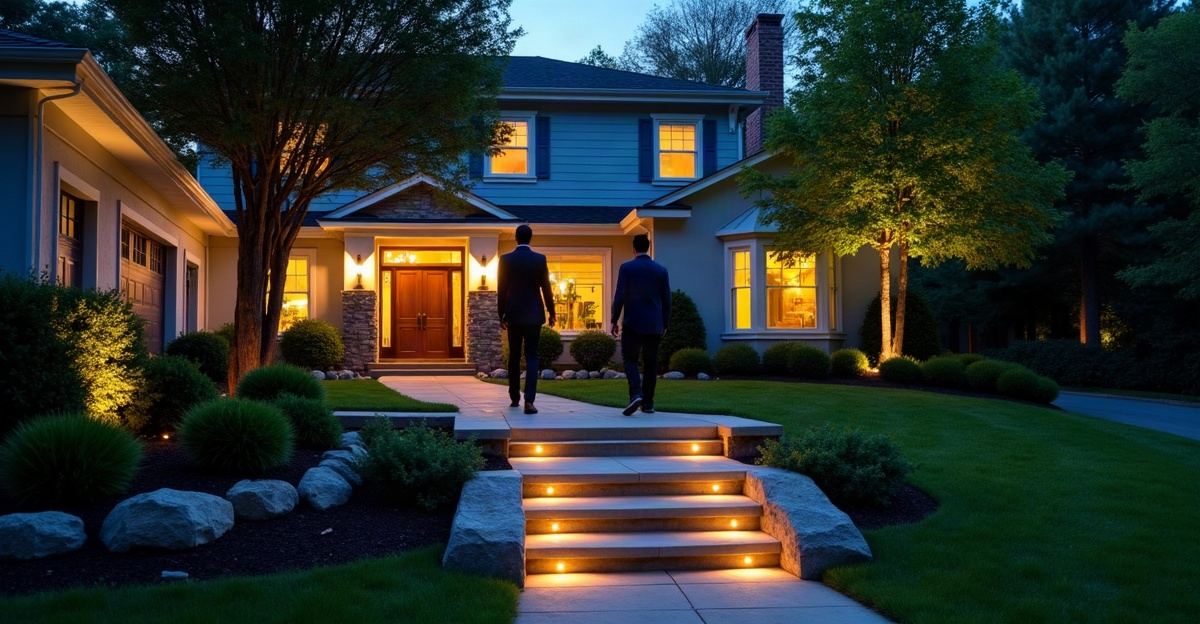 where to place landscape lighting